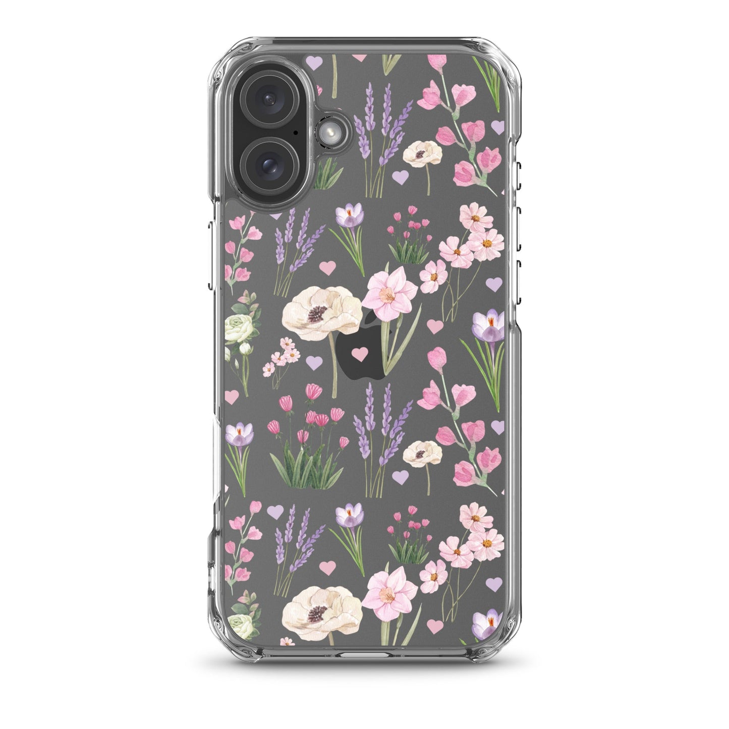 Purple Garden Clear iPhone Case