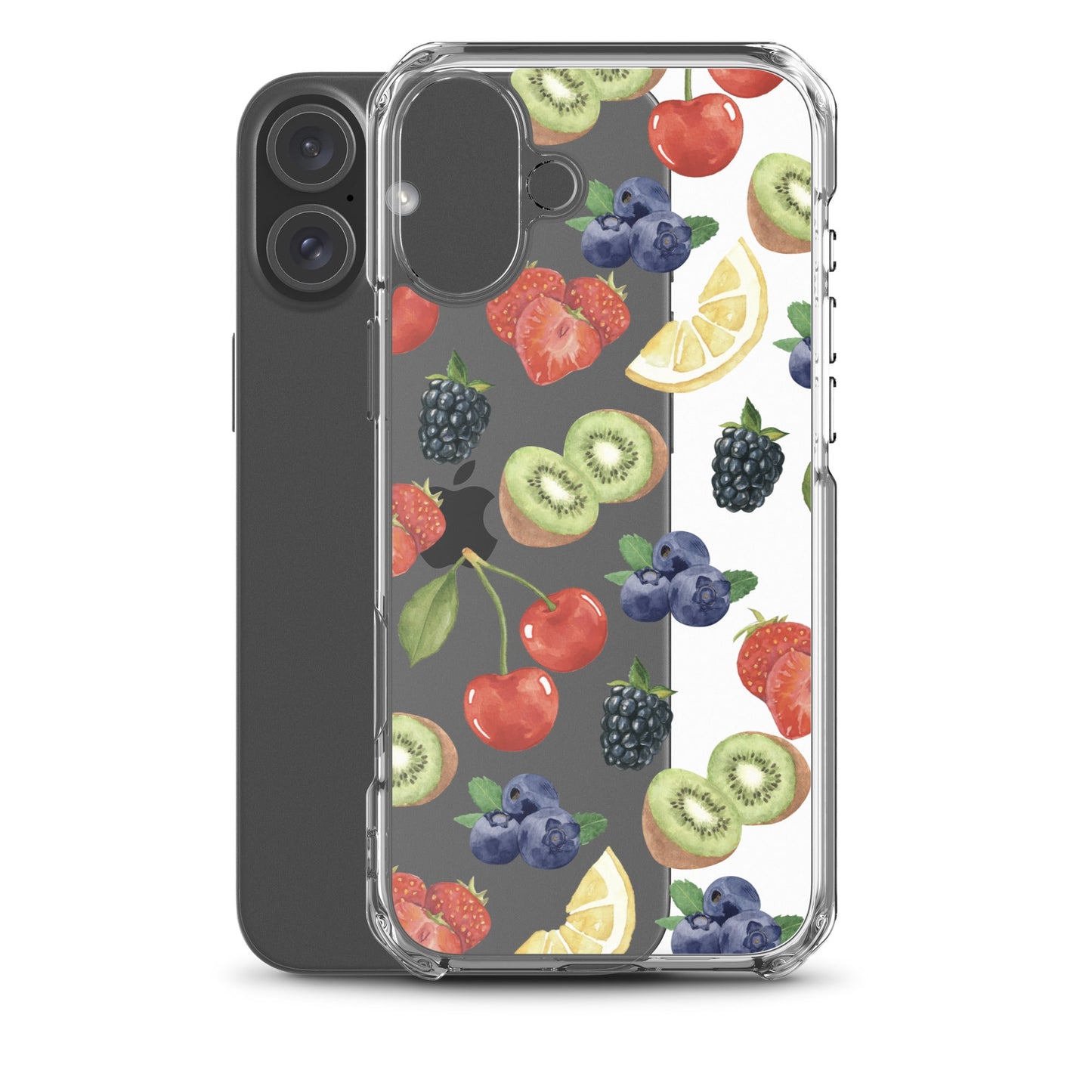 Summer Berries Clear iPhone Case