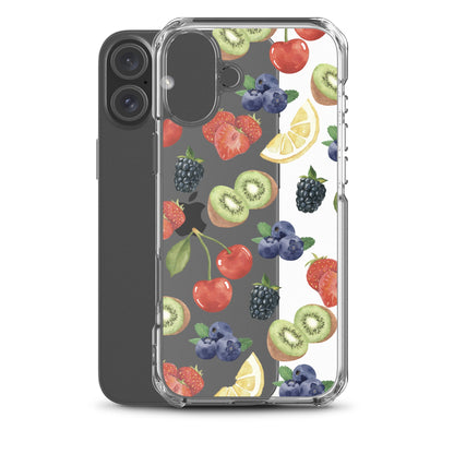 Summer Berries Clear iPhone Case