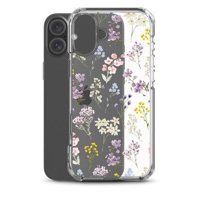 Watercolor Garden Clear iPhone Case