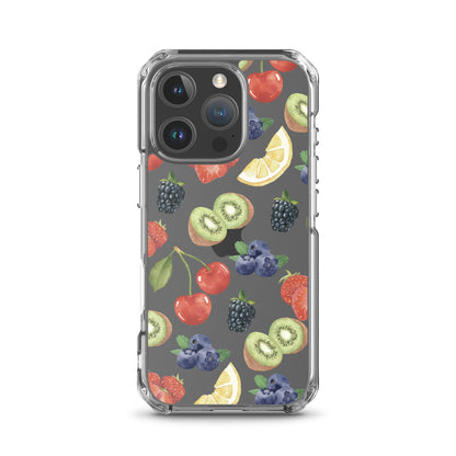 Summer Berries Clear iPhone Case