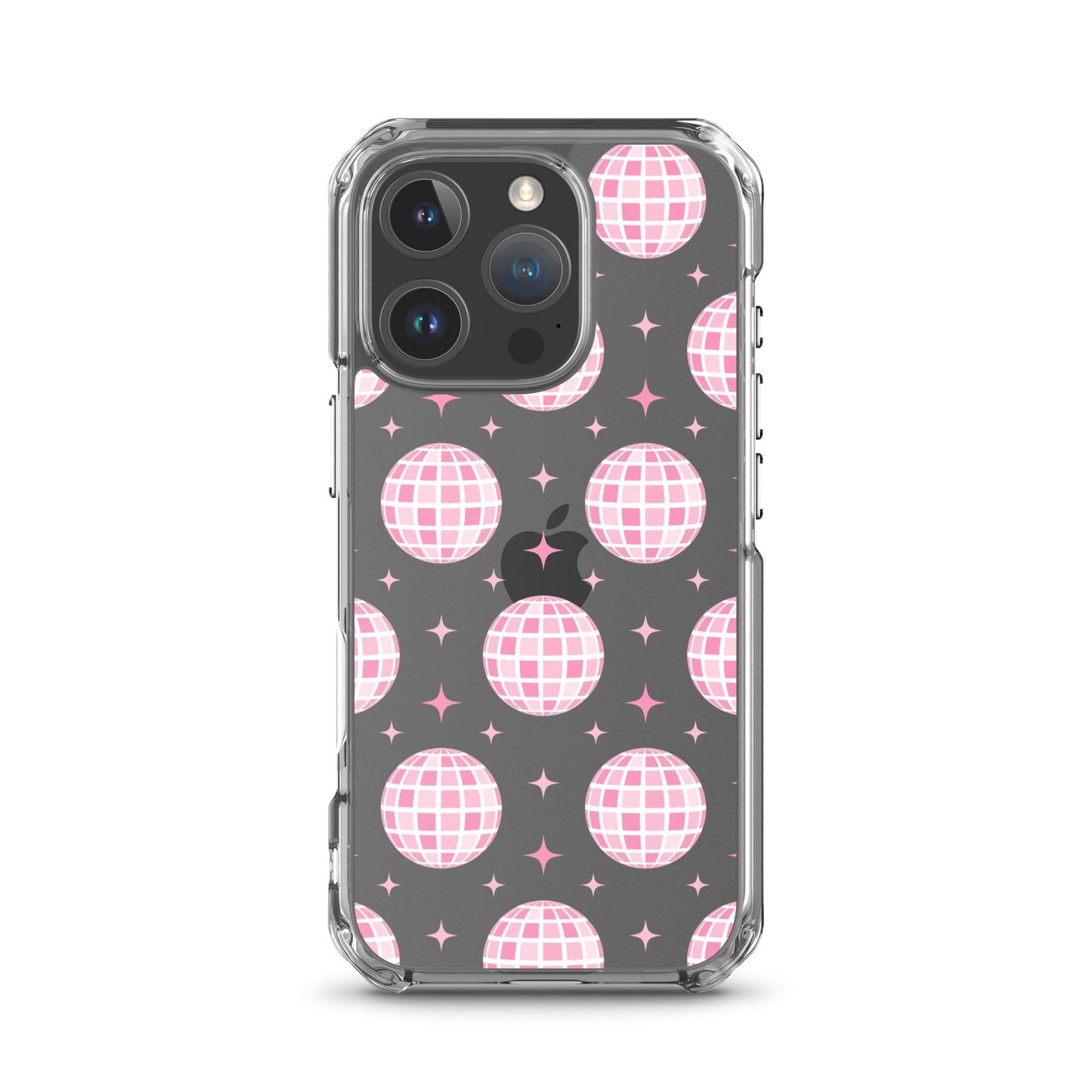 Pink Disco Clear iPhone Case