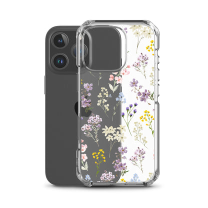 Watercolor Garden Clear iPhone Case