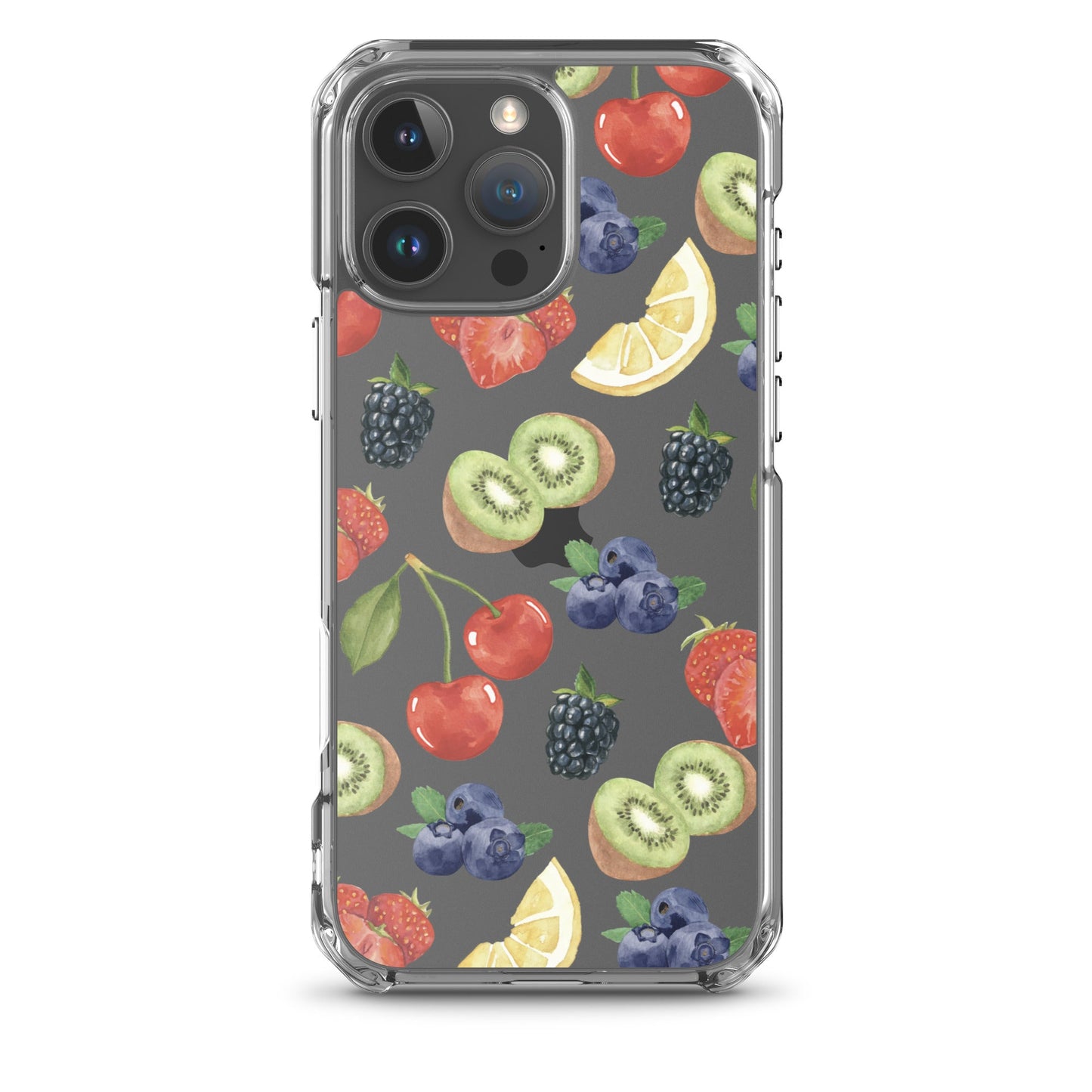 Summer Berries Clear iPhone Case