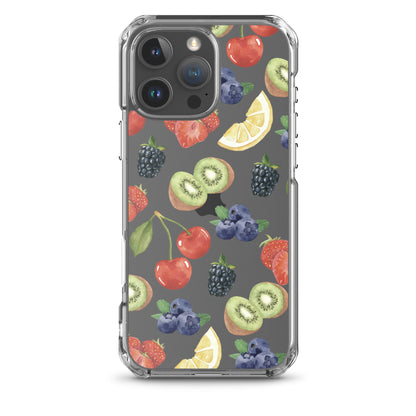 Summer Berries Clear iPhone Case