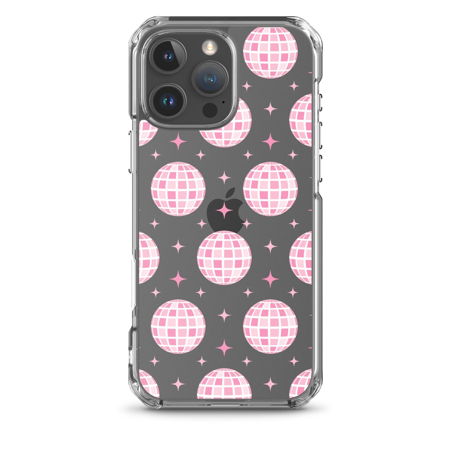 Pink Disco Clear iPhone Case