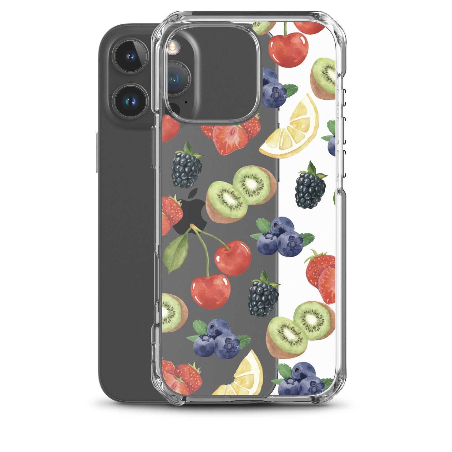 Summer Berries Clear iPhone Case