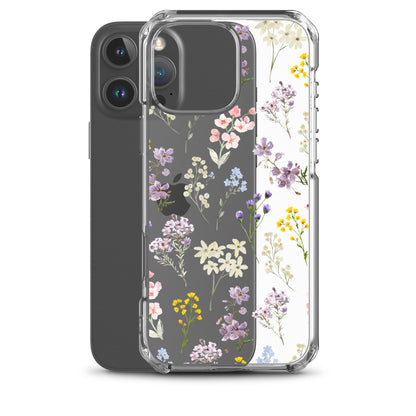 Watercolor Garden Clear iPhone Case