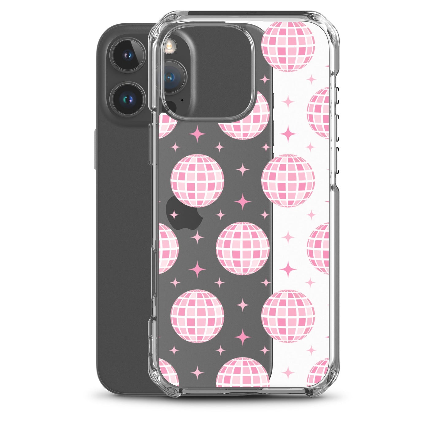 Pink Disco Clear iPhone Case