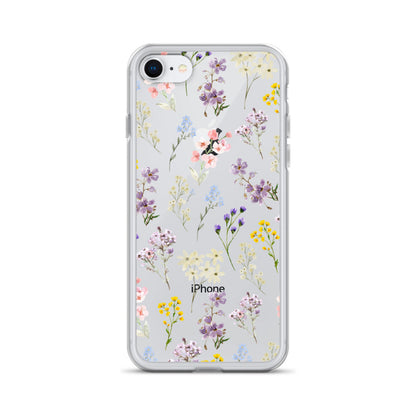 Watercolor Garden Clear iPhone Case