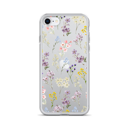 Watercolor Garden Clear iPhone Case