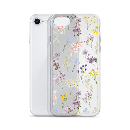 Watercolor Garden Clear iPhone Case