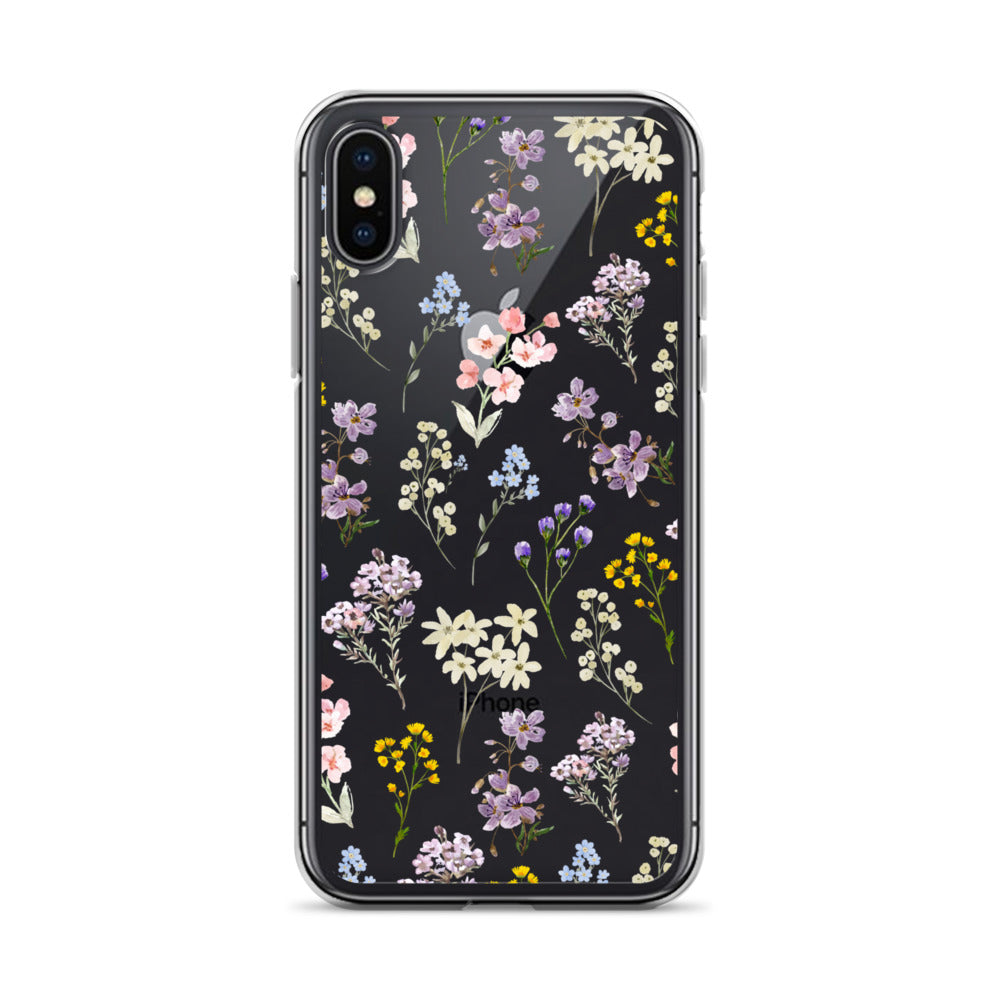 Watercolor Garden Clear iPhone Case