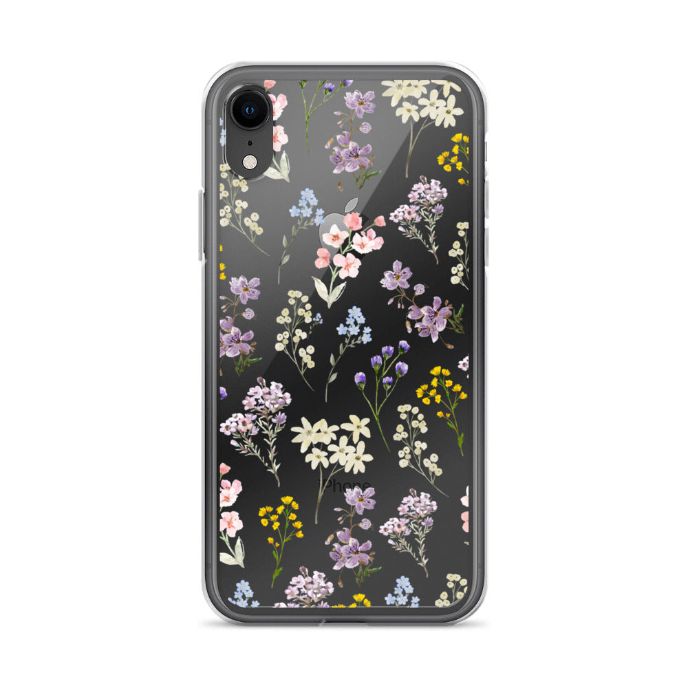 Watercolor Garden Clear iPhone Case