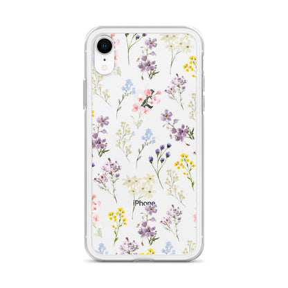 Watercolor Garden Clear iPhone Case