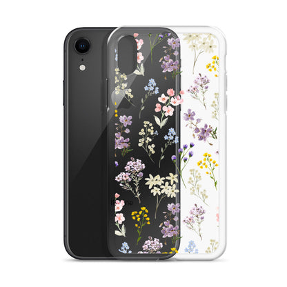Watercolor Garden Clear iPhone Case