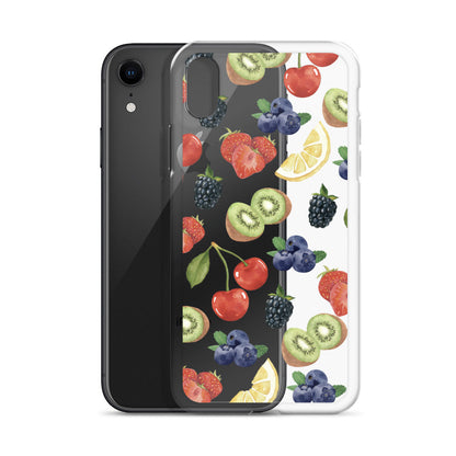 Summer Berries Clear iPhone Case