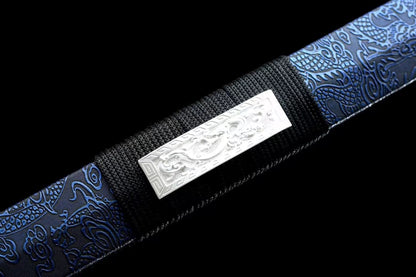 Han jian Swords trainings high Carbon Steel Blue Blade,Alloy Fittings