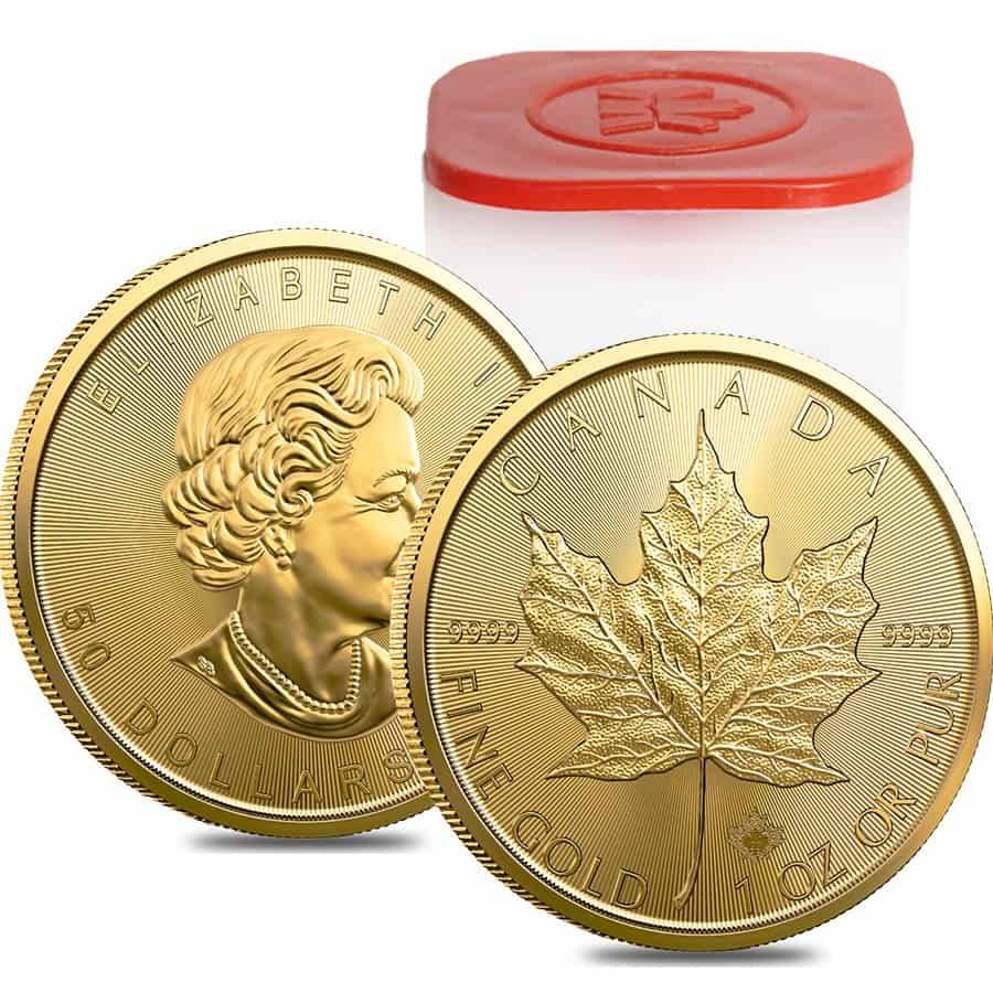 ✈️BUY 10 FREE SHIPPING✈️--2022 1 oz Canadian Gold Maple Leaf $50 Coin