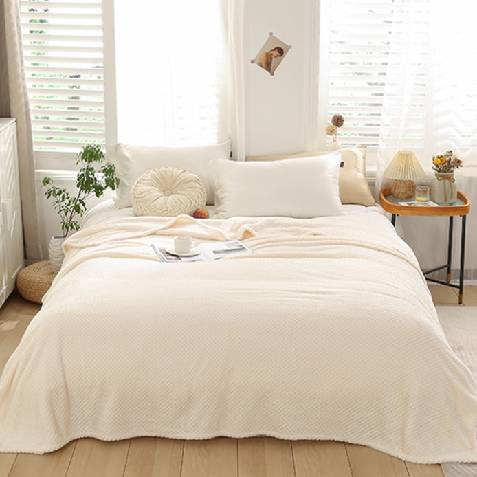 🔥Hot Sale--Winter Warm Soft Coral Fleece Throw Blanket Bed Quilt