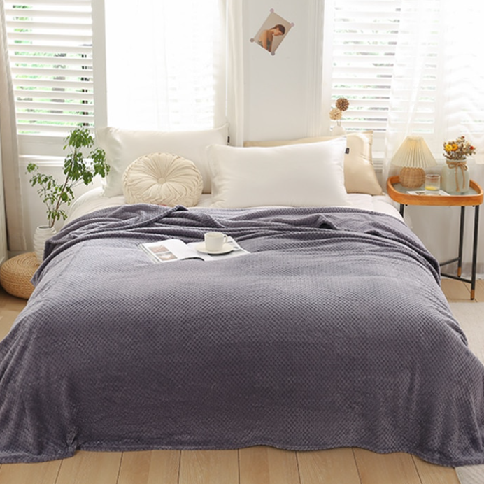 🔥Hot Sale--Winter Warm Soft Coral Fleece Throw Blanket Bed Quilt