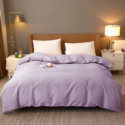 Solid Color Modern Style Pure Cotton Quilt Cover