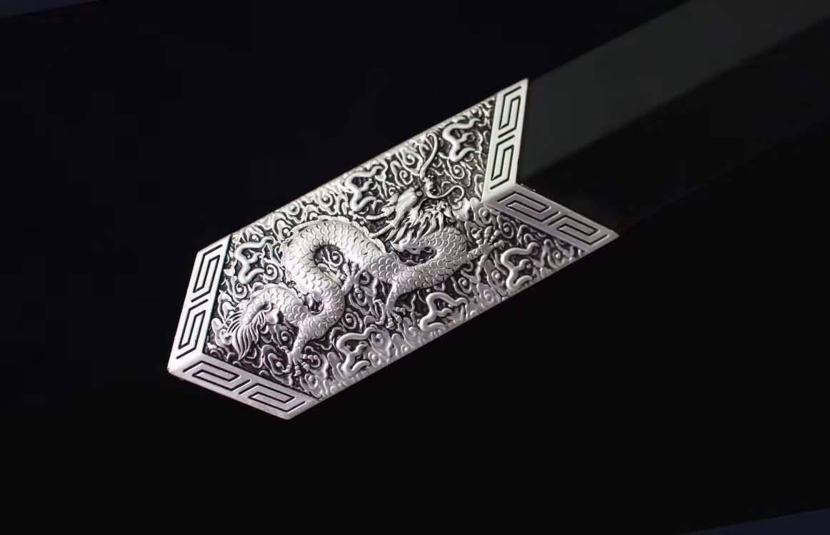 Han jian,High carbon steel etch blade,Alloy scabbard,Chinese sword