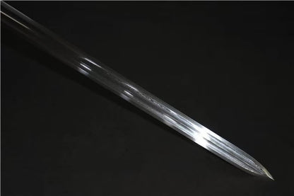 Han jian sword,Damascus steel blade,Brass fittings