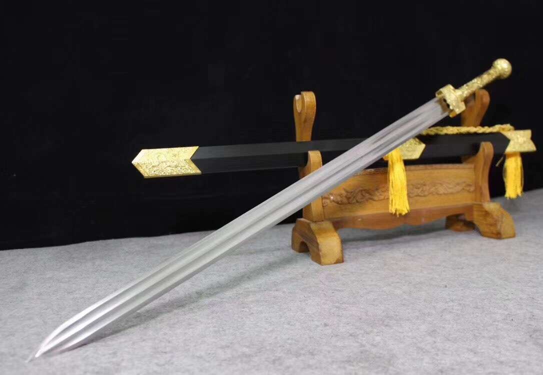 Han jian sword,High carbon steel grooves blade,Alloy scabbard