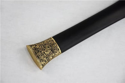 Han jian sword,Damascus steel blade,Brass fittings