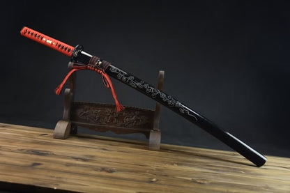 Black blade katana,High carbon steel