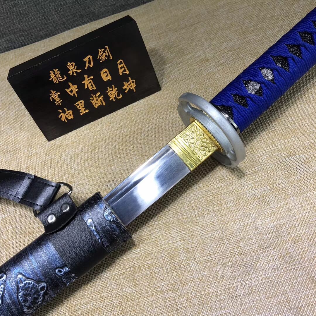 Musashi Katana,High carbon steel blade,Pu scabbard,Alloy