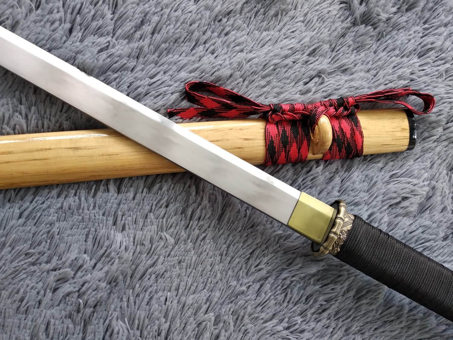 Tang sword,Ninja,High manganese steel,Hardwood,Alloy