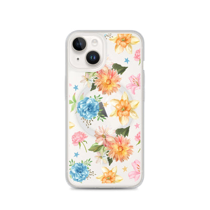 Floral Fiesta MagSafe Clear iPhone Case