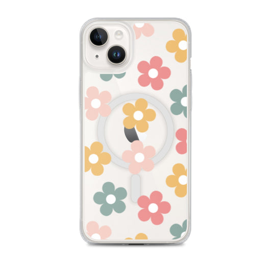 Boho Garden MagSafe Clear iPhone Case