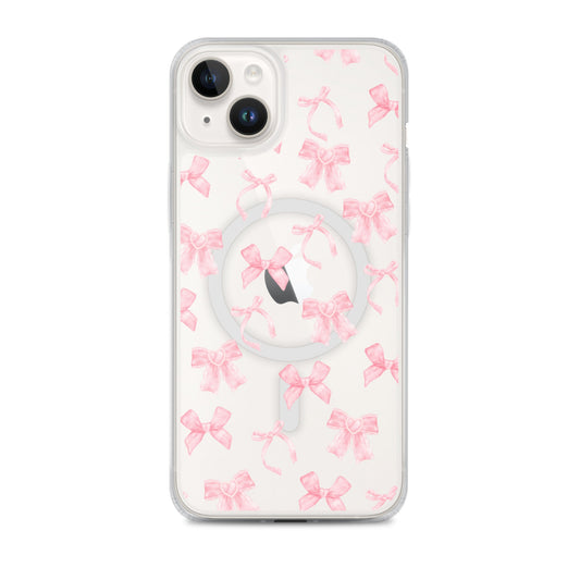 Coquette Bows MagSafe Clear iPhone Case