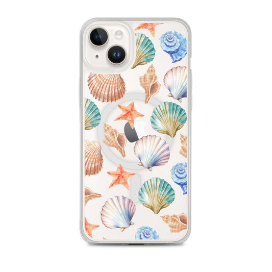 Seashell Breeze MagSafe Clear iPhone Case