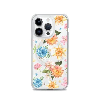 Floral Fiesta MagSafe Clear iPhone Case