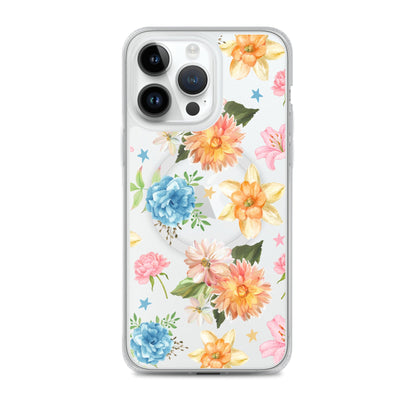 Floral Fiesta MagSafe Clear iPhone Case