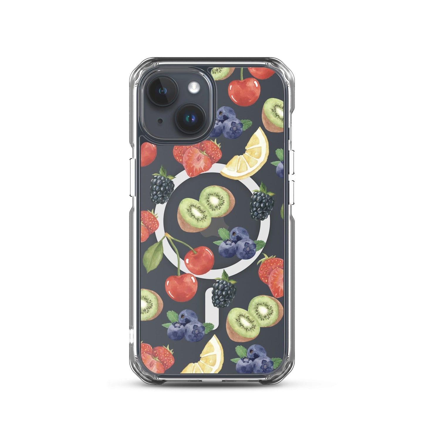 Summer Berries MagSafe Clear iPhone Case