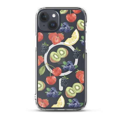 Summer Berries MagSafe Clear iPhone Case