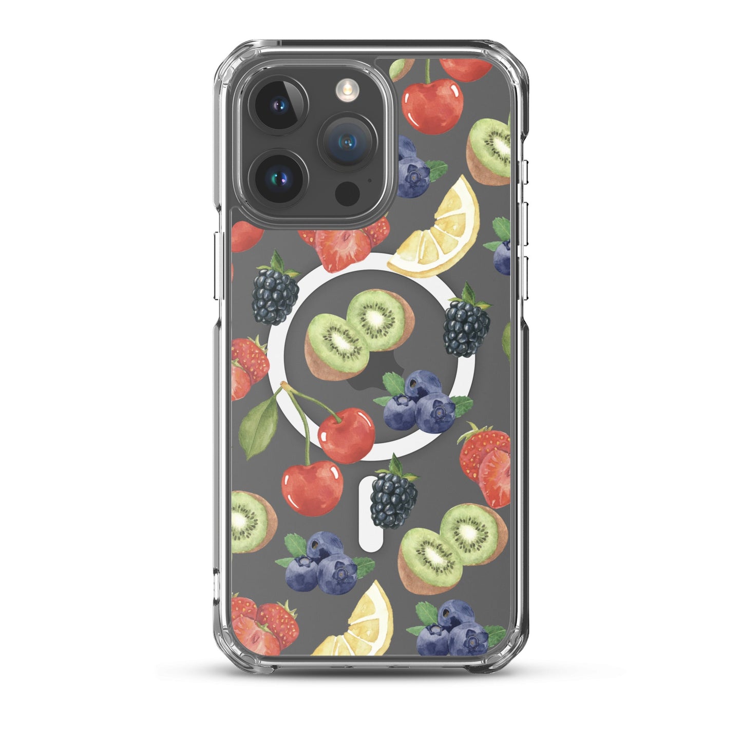 Summer Berries MagSafe Clear iPhone Case