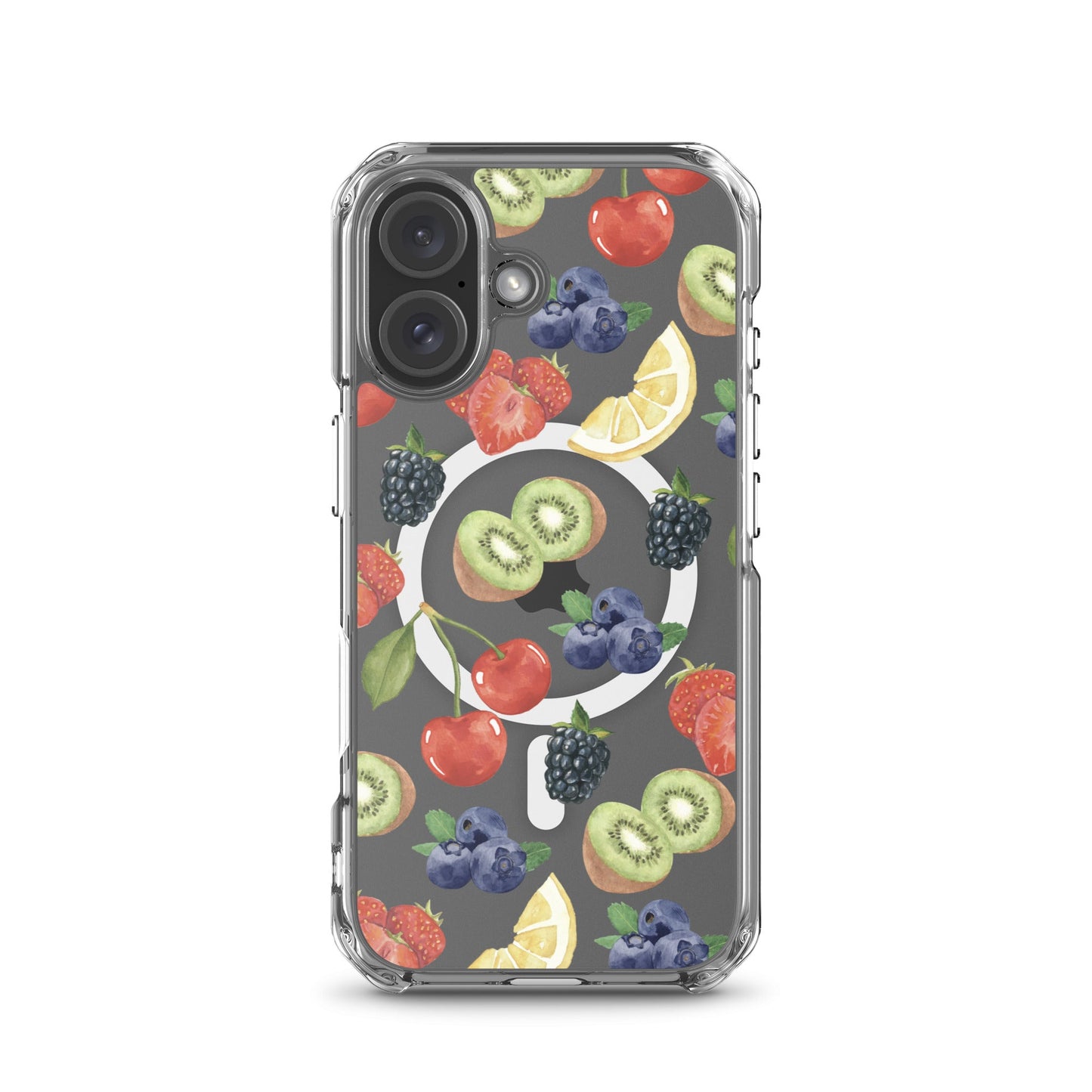Summer Berries MagSafe Clear iPhone Case