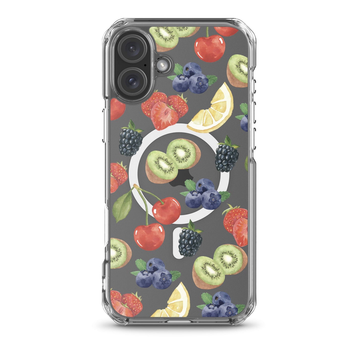 Summer Berries MagSafe Clear iPhone Case