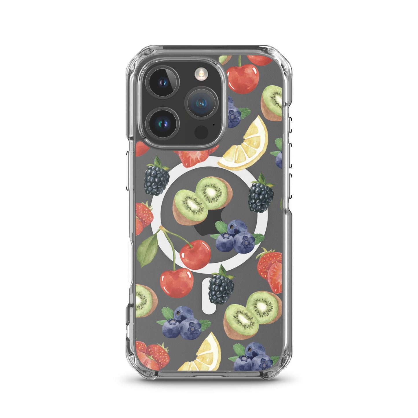 Summer Berries MagSafe Clear iPhone Case