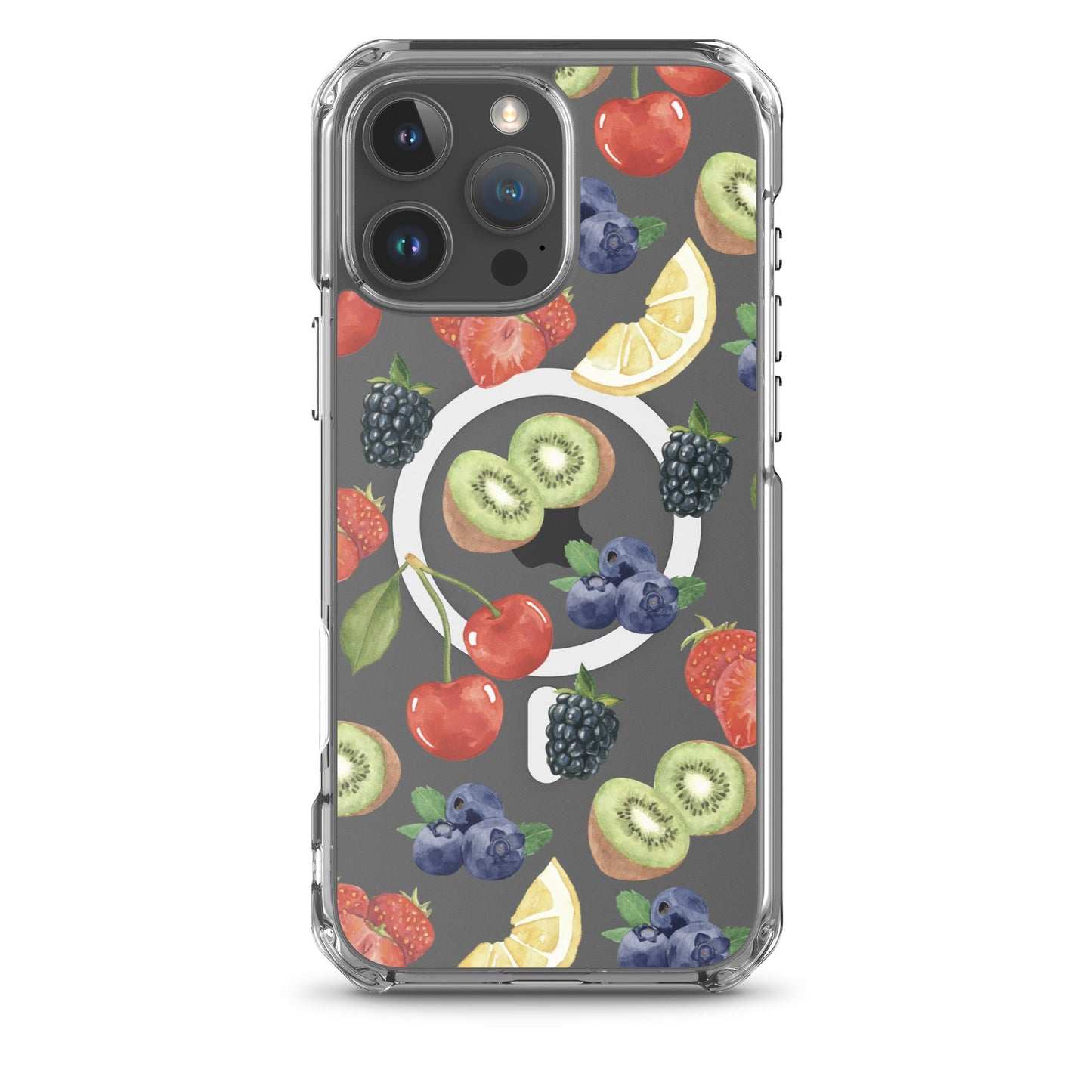 Summer Berries MagSafe Clear iPhone Case