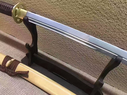 Cut horse broadsword,Katana,High carbon steel,Wood scabbard