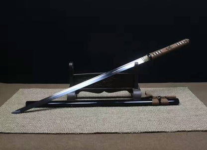 Ninja samurai Sword,High manganese steel,Black scabbard,Alloy fitting,Full tang