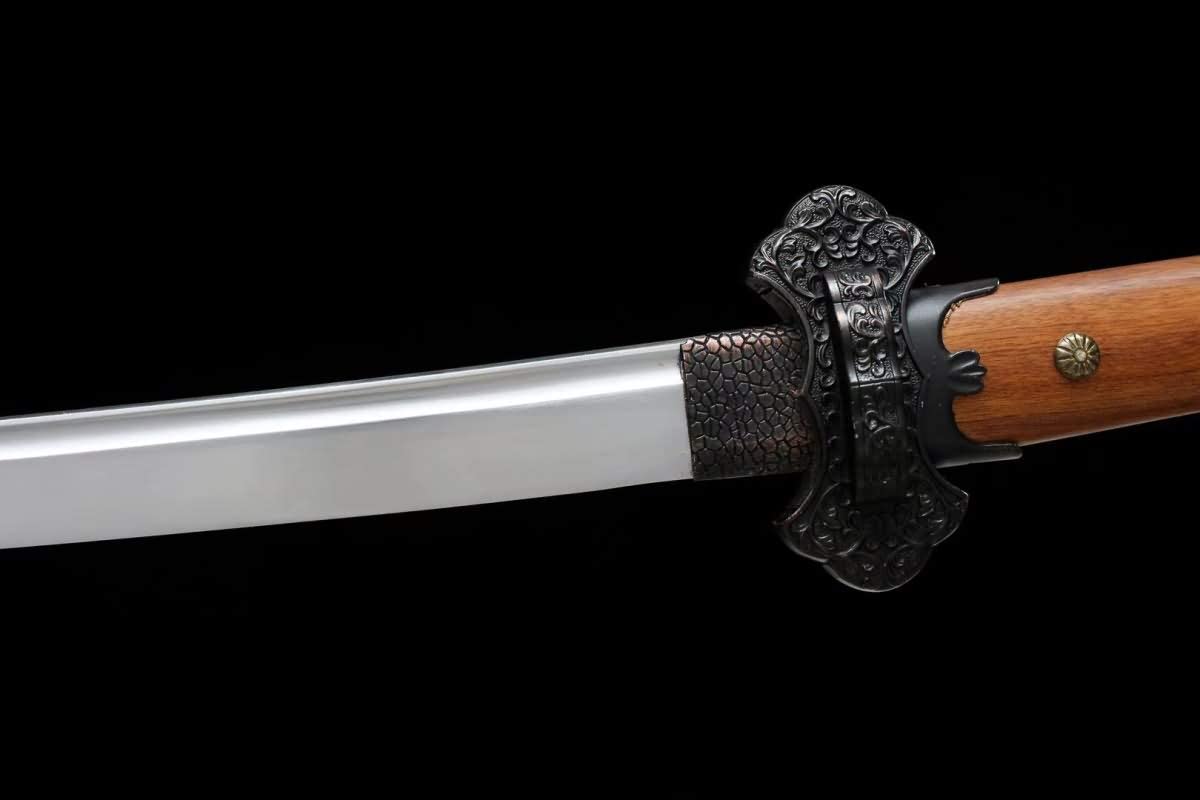 Tang dao Sword Real,High Carbon Steel Blades,Rosewood Scabbard