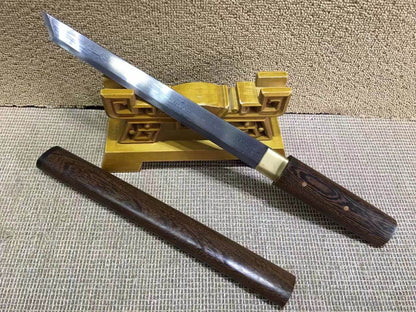 Tang dao(Damascus steel blade,Rosewood scabbard)Length 20"